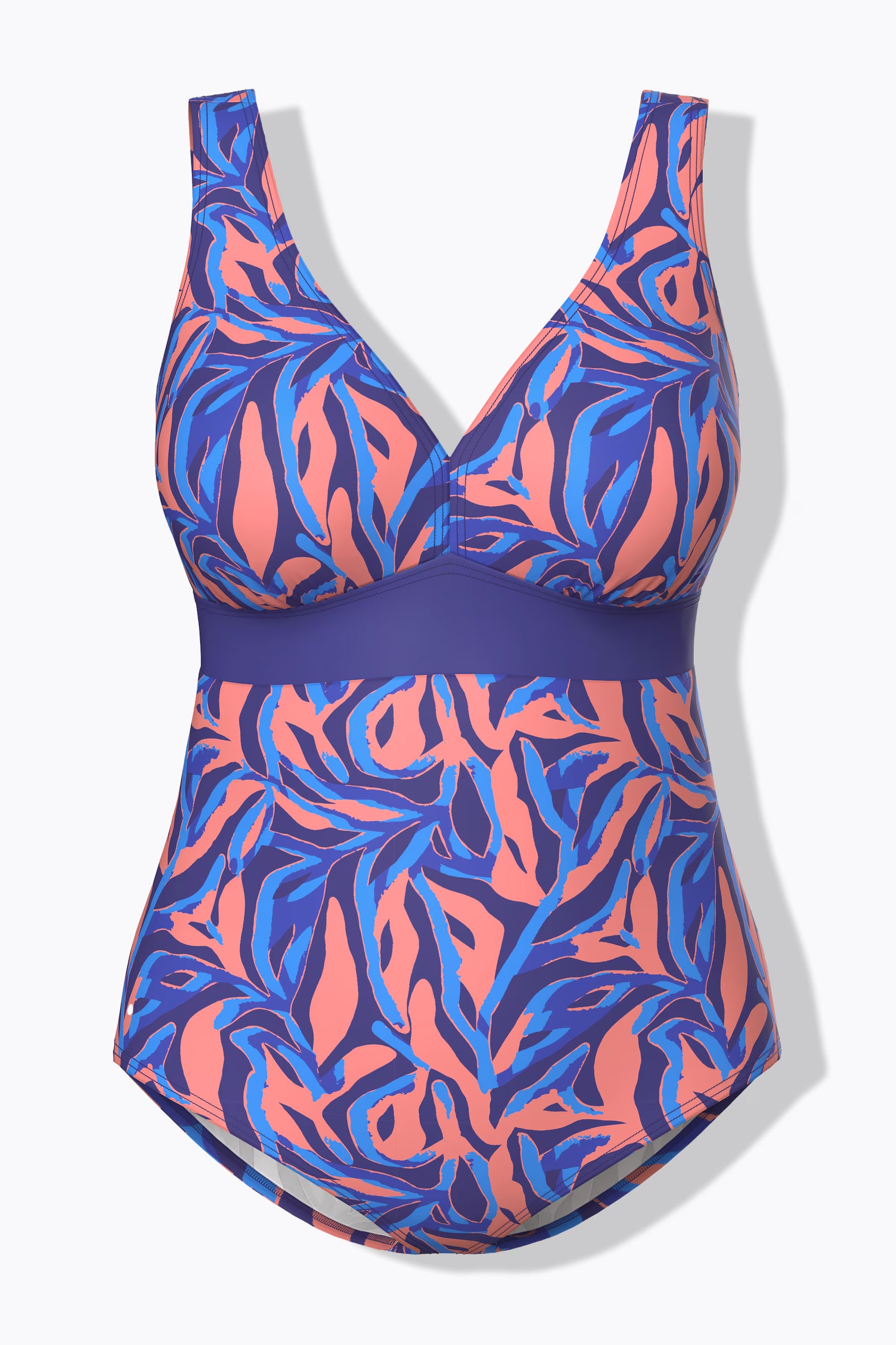 Ulla Popken Blue Print Swimsuit