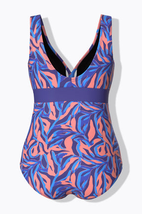 Ulla Popken Blue Print Swimsuit