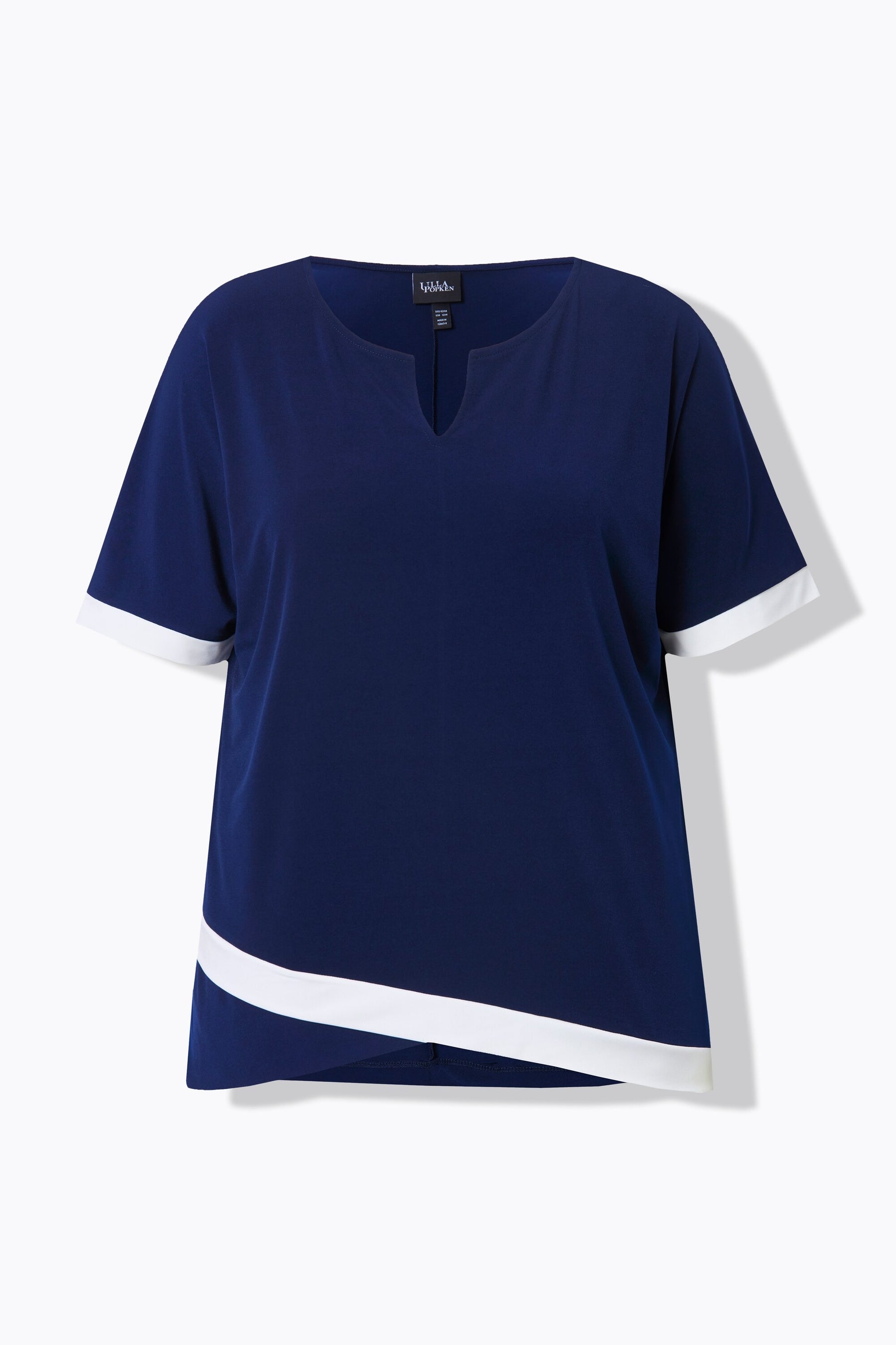 Ulla Popken Contrast Hem Shirt