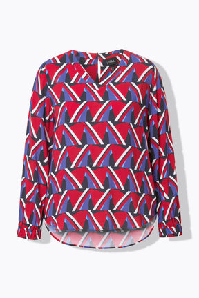 Ulla Popken Geo Print Blouse