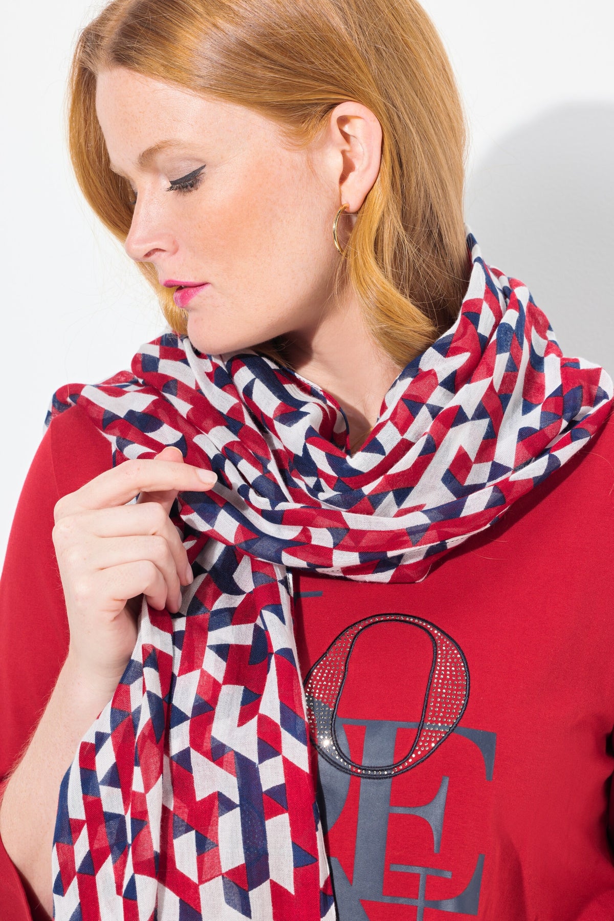 Ulla Popken Geo Print Scarf