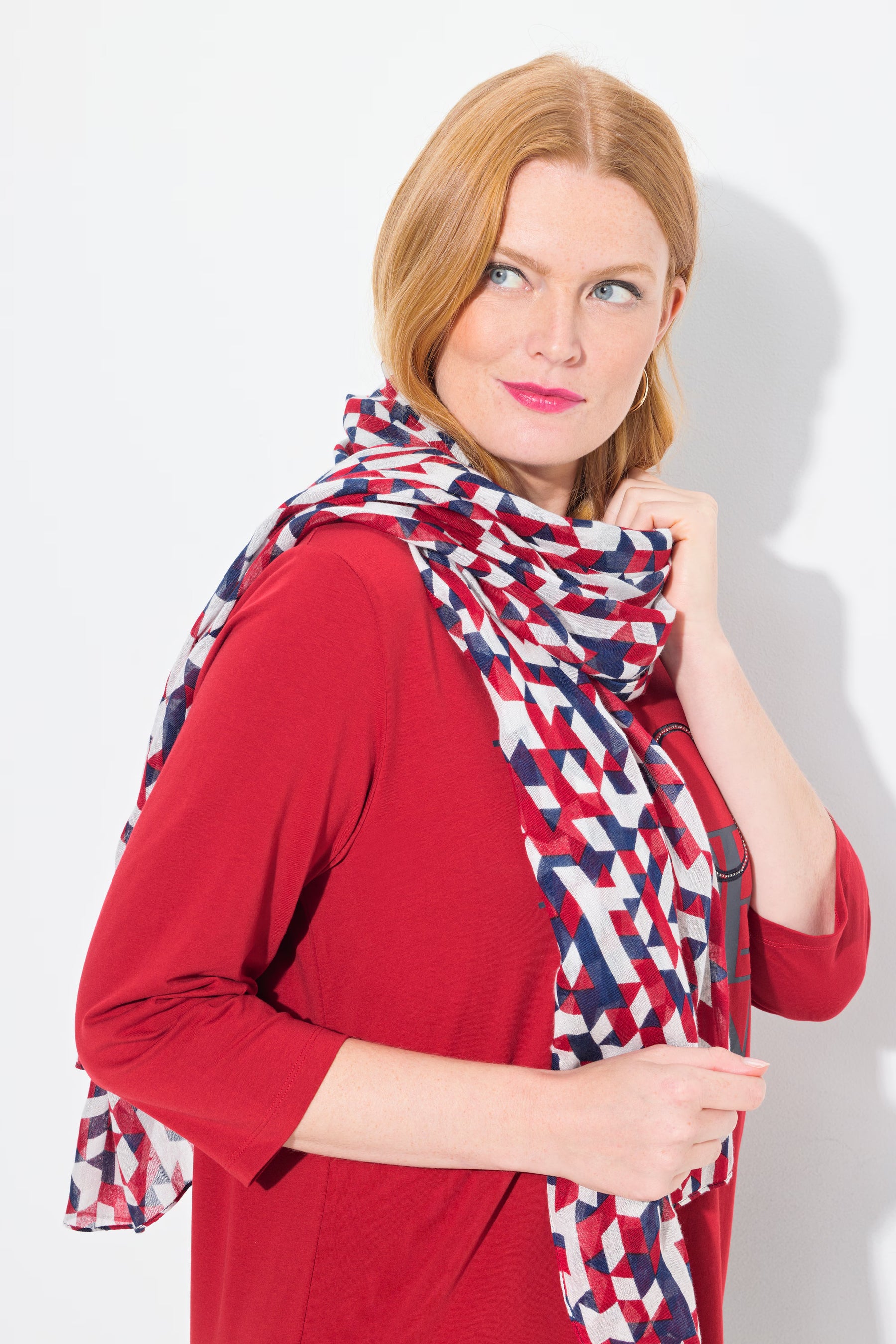 Ulla Popken Geo Print Scarf