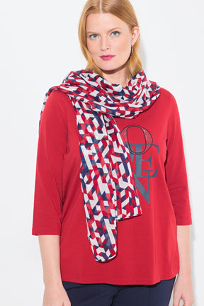 Ulla Popken Geo Print Scarf