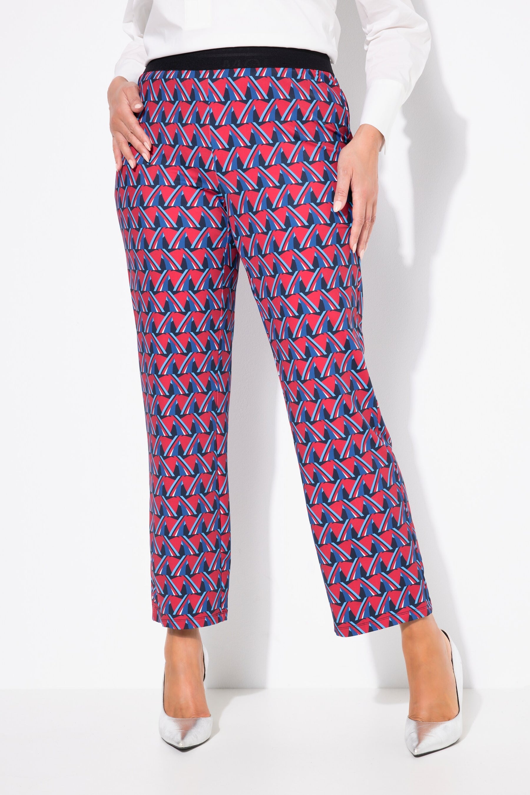 Ulla Popken Geo Print Trousers