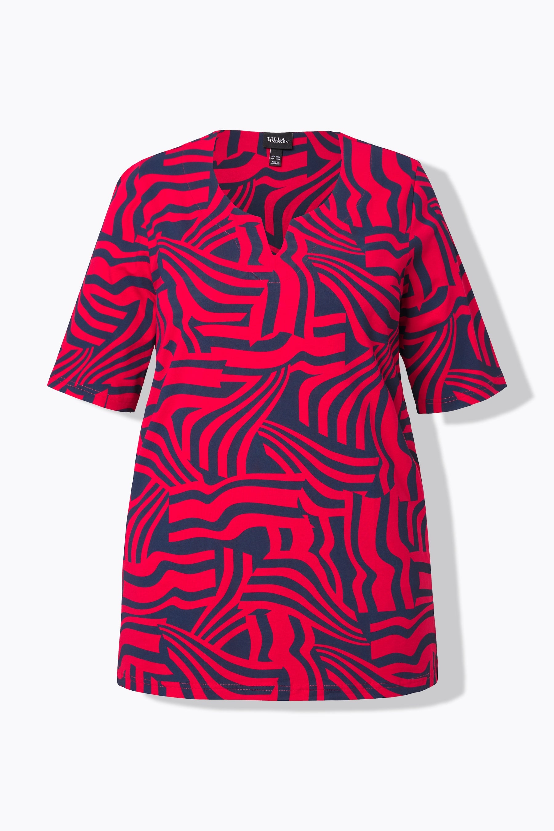 Ulla Popken Tunic Shirt in Red