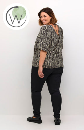 Kaffe Curve Lanora Blouse in Black