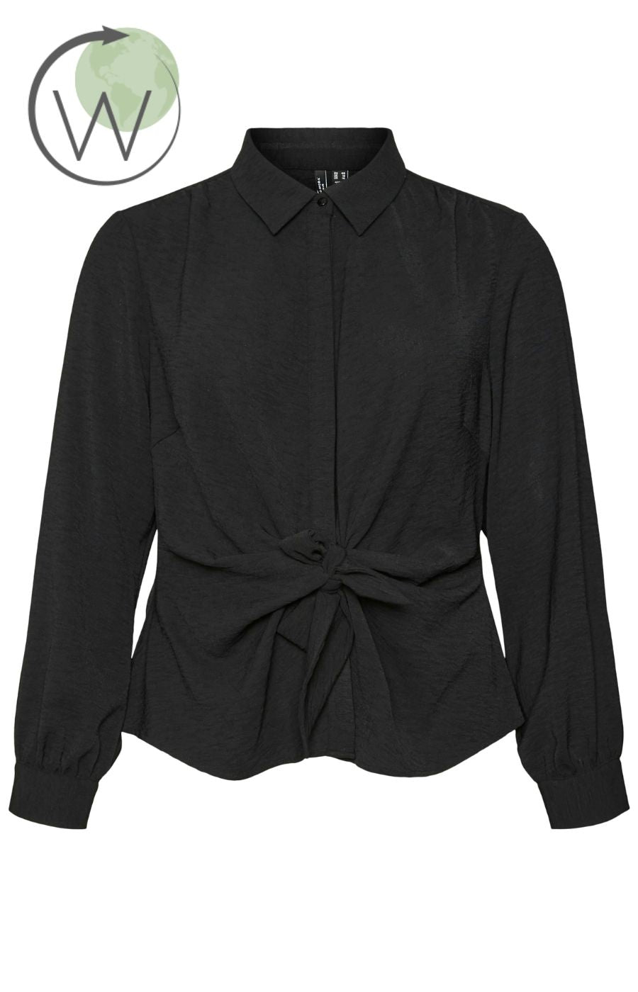 Vero Moda Curve Raluna Shirt in Black