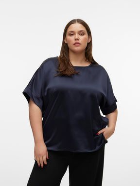 Vero Moda Curve Merle Navy Top