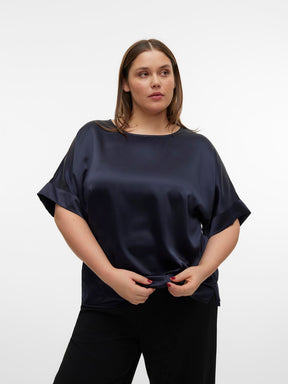 Vero Moda Curve Merle Navy Top