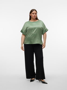 Vero Moda Curve Merle Green Top