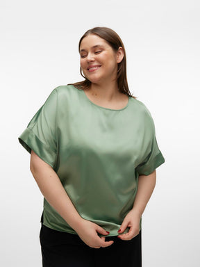 Vero Moda Curve Merle Green Top