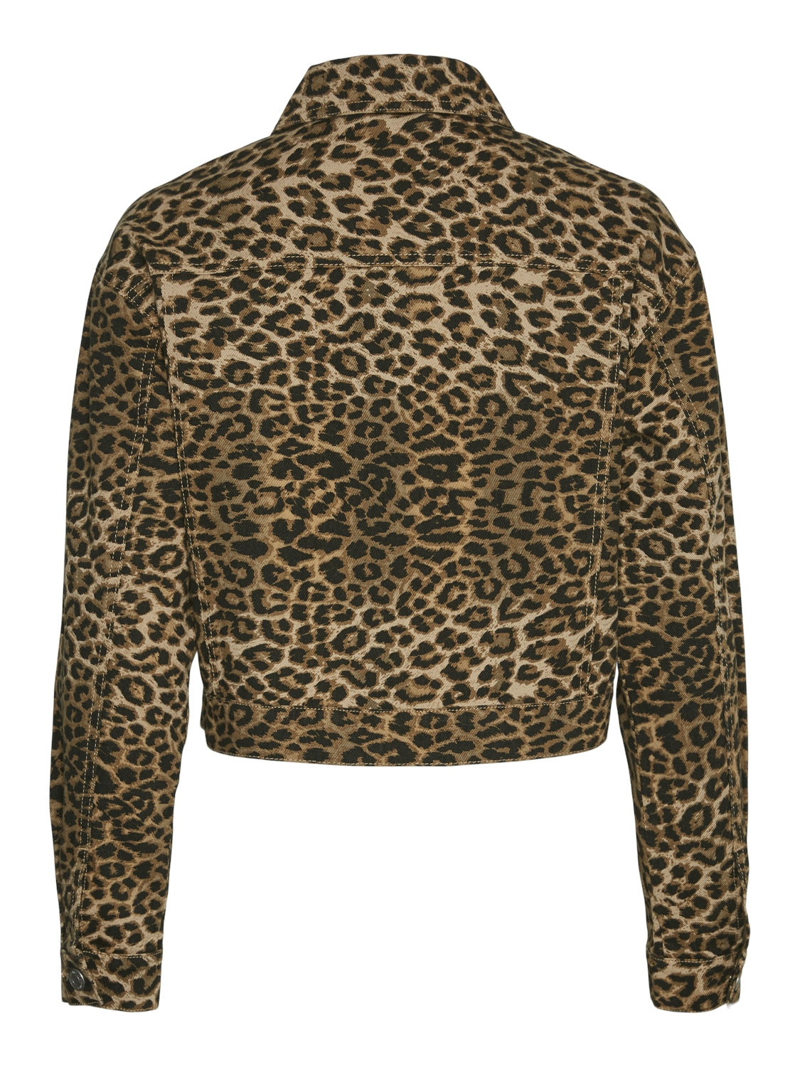 Vero Moda Curve Tallulah Leopard Denim Jacket