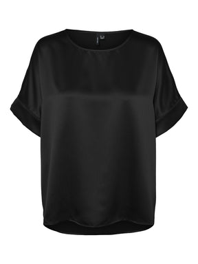 Vero Moda Curve Merle Black Top