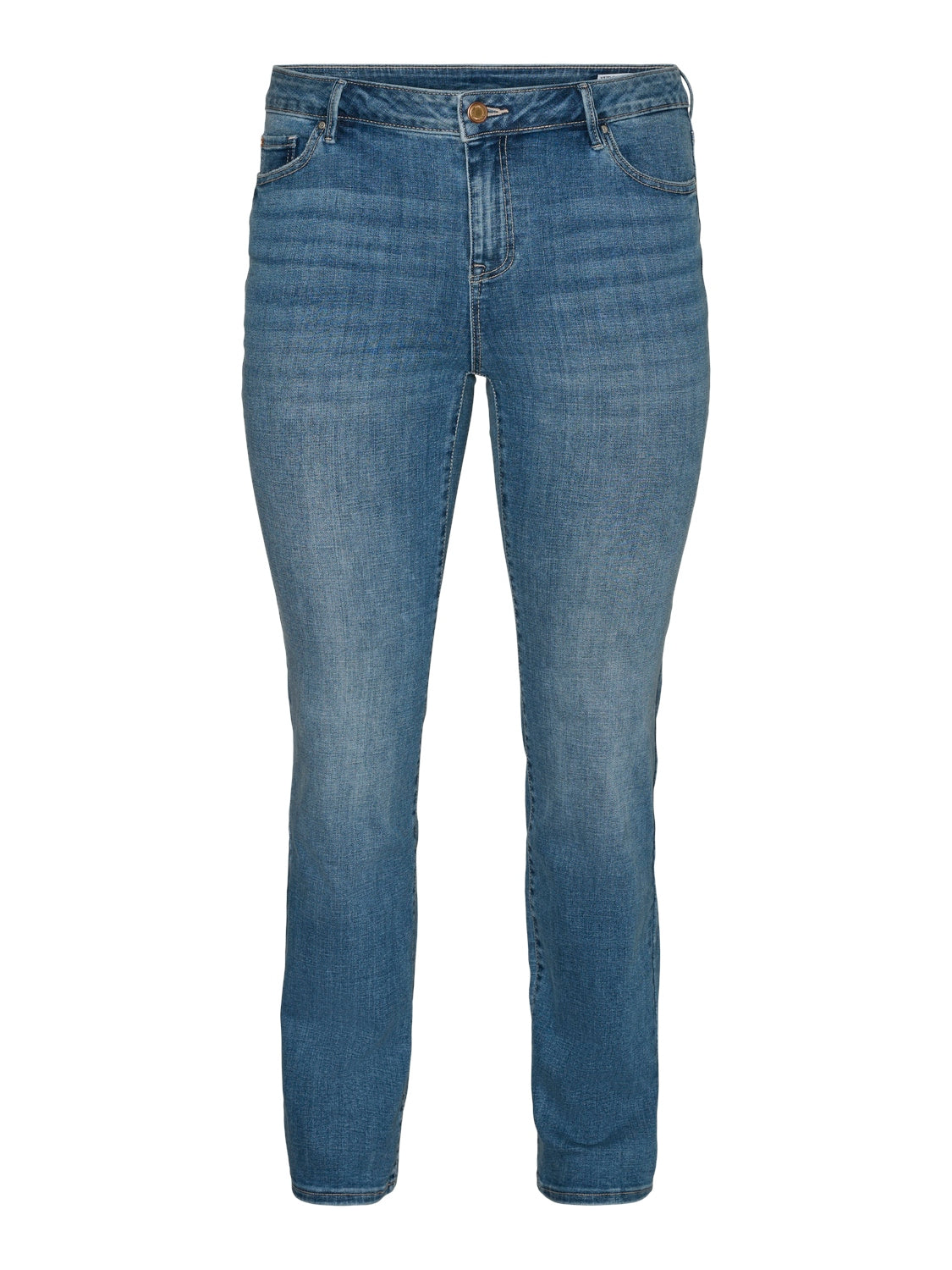 Vero Moda Curve Flash Jeans In Mid Denim