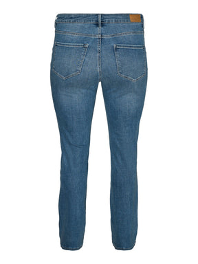 Vero Moda Curve Flash Jeans In Mid Denim