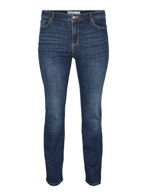 Vero Moda Curve Flash Jeans In Dark Denim