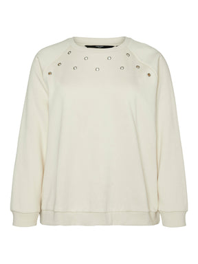 Vero Moda Curve Ciro Jumper in Cream