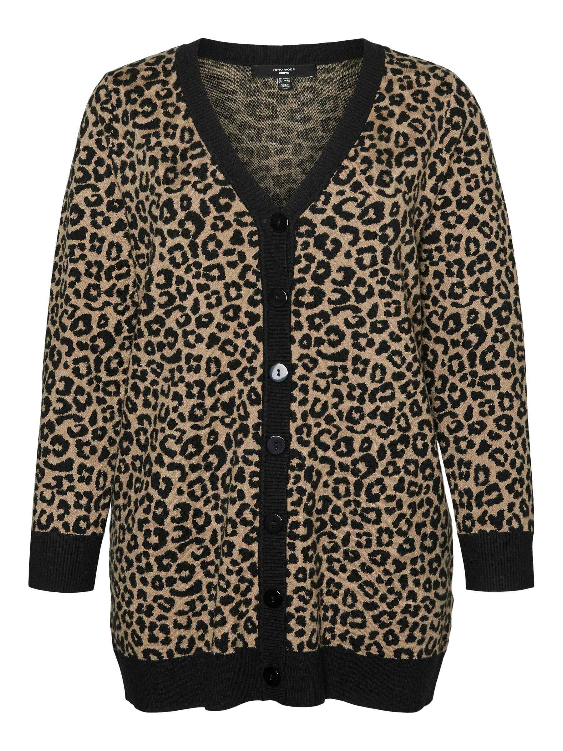 Vero Moda Curve Caria Leopard Cardigan