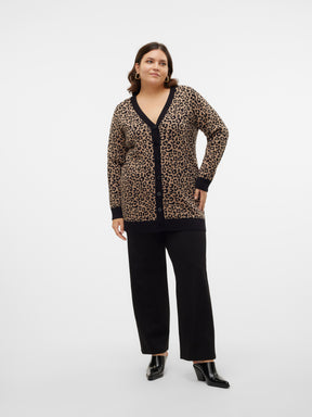 Vero Moda Curve Caria Leopard Cardigan