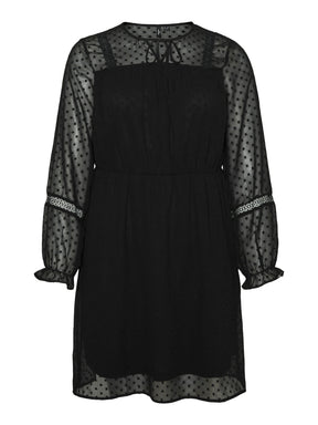 Vero Moda Curve Leah Dress in Black