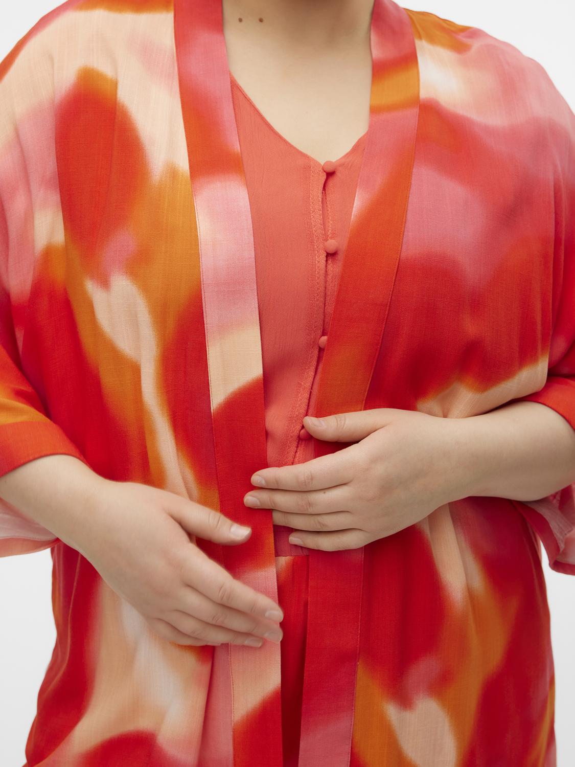 Vero Moda Curve Jade Kimono in Orange