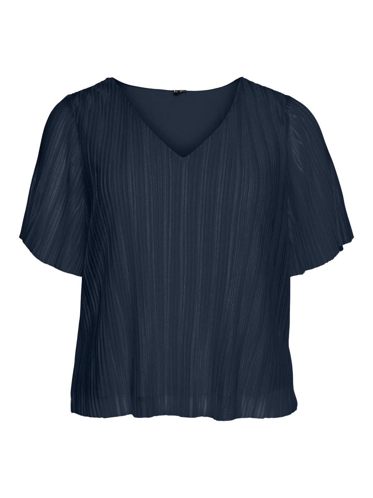 Vero Moda Curve Malone Blouse in Navy Shimmer