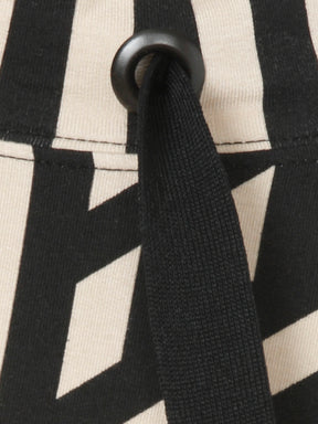 Via Appia Due Sweater in Black and Beige