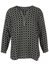 Via Appia Due Black and White Blouse