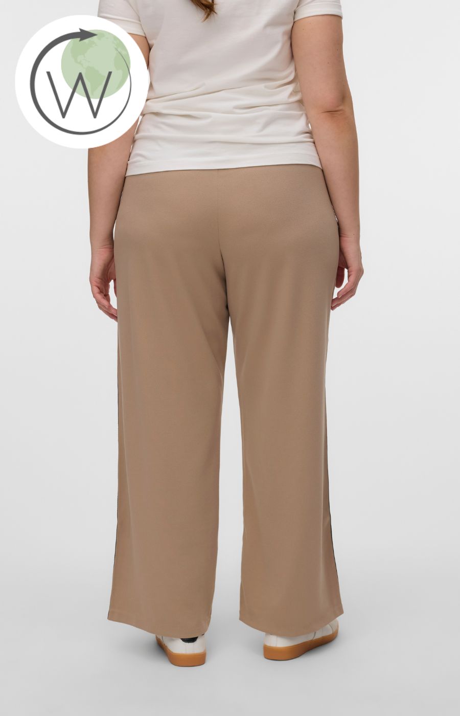 Vero Moda Curve Berlin Trousers in Beige