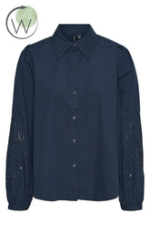 Vero Moda Curve Kava Shirt in Navy