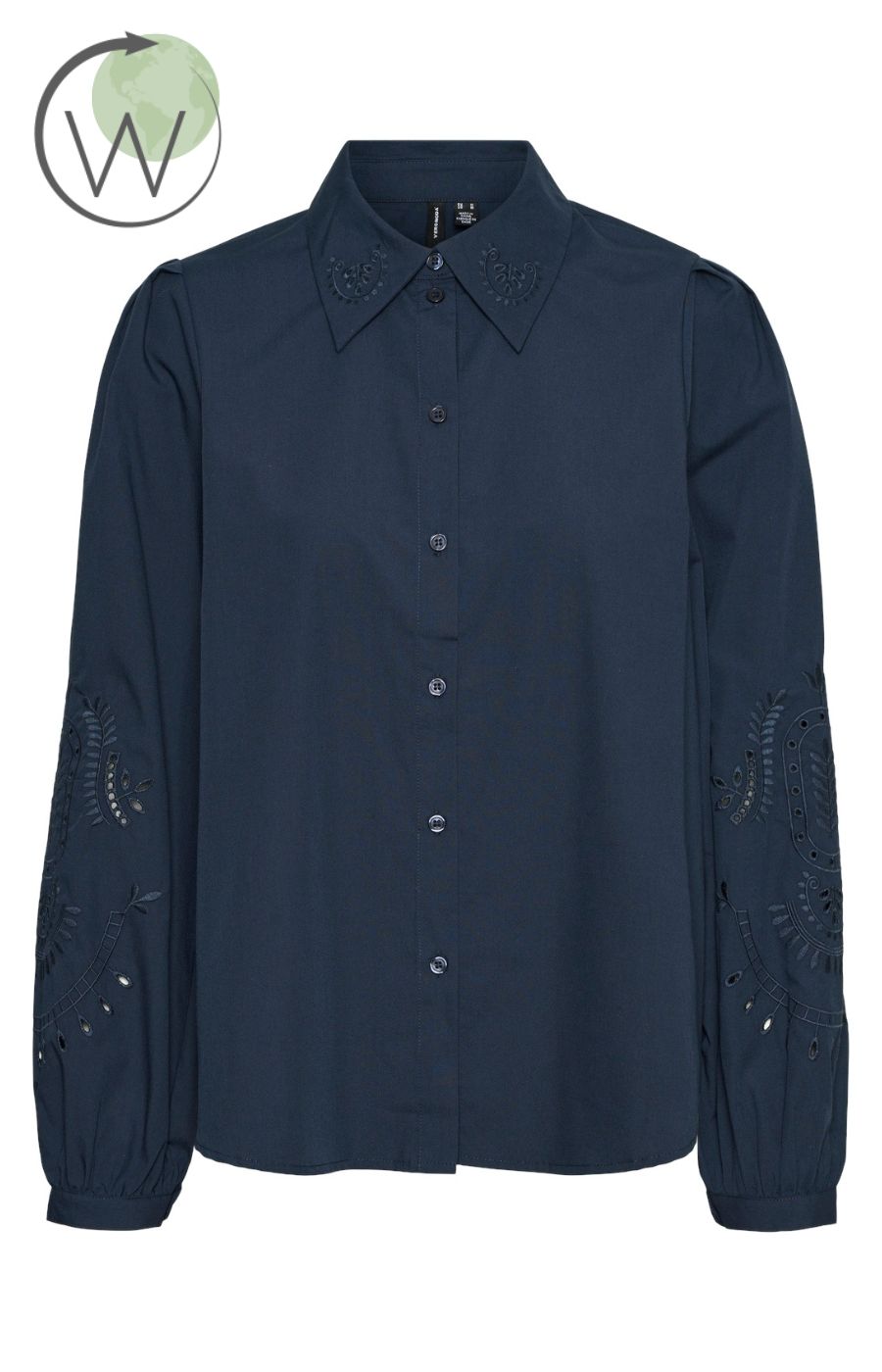 Vero Moda Curve Kava Shirt in Navy