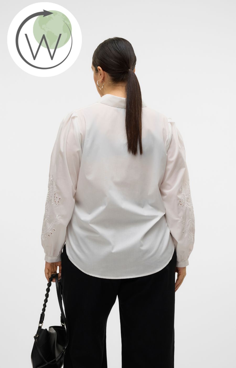 Vero Moda Curve Kava Shirt in White