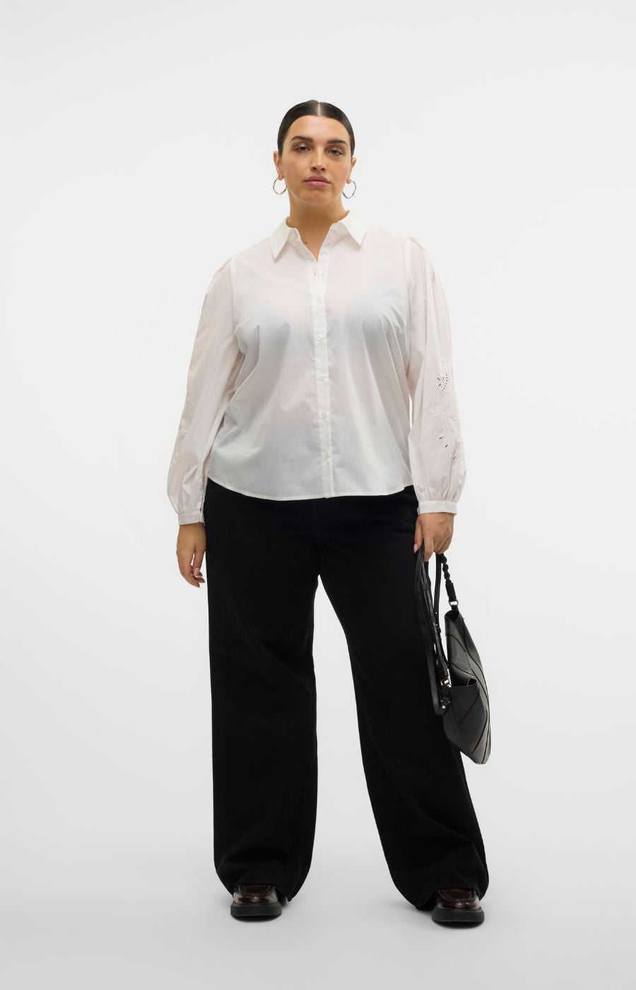 Vero Moda Curve Kava Shirt in White