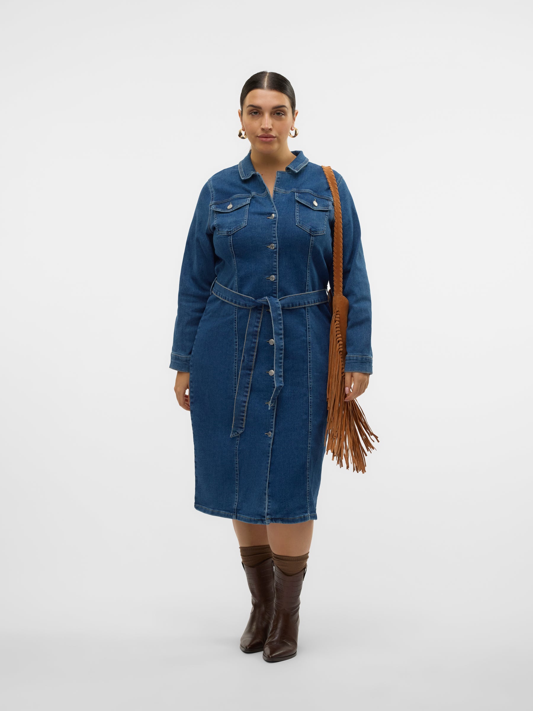 Vero Moda Curve Telly Denim Dress