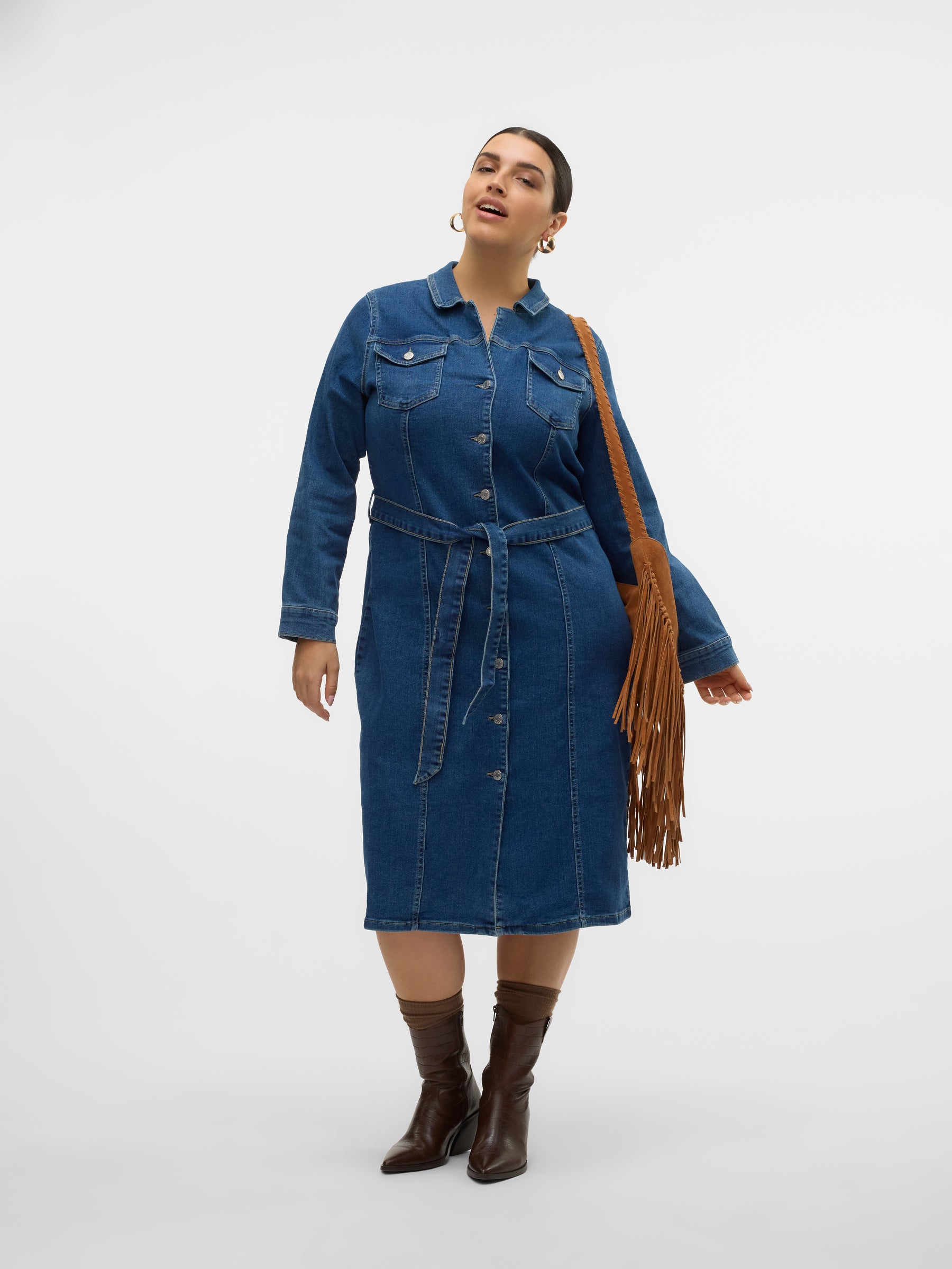 Vero Moda Curve Telly Denim Dress