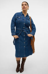 Vero Moda Curve Telly Denim Dress