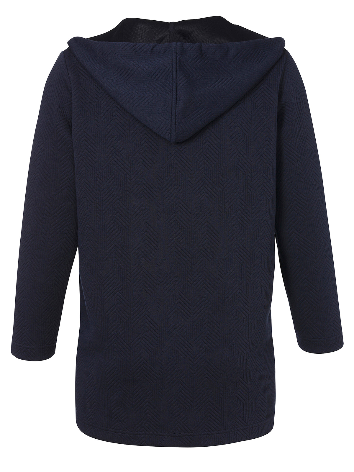 Via Appia Due Hooded Cardigan in Navy