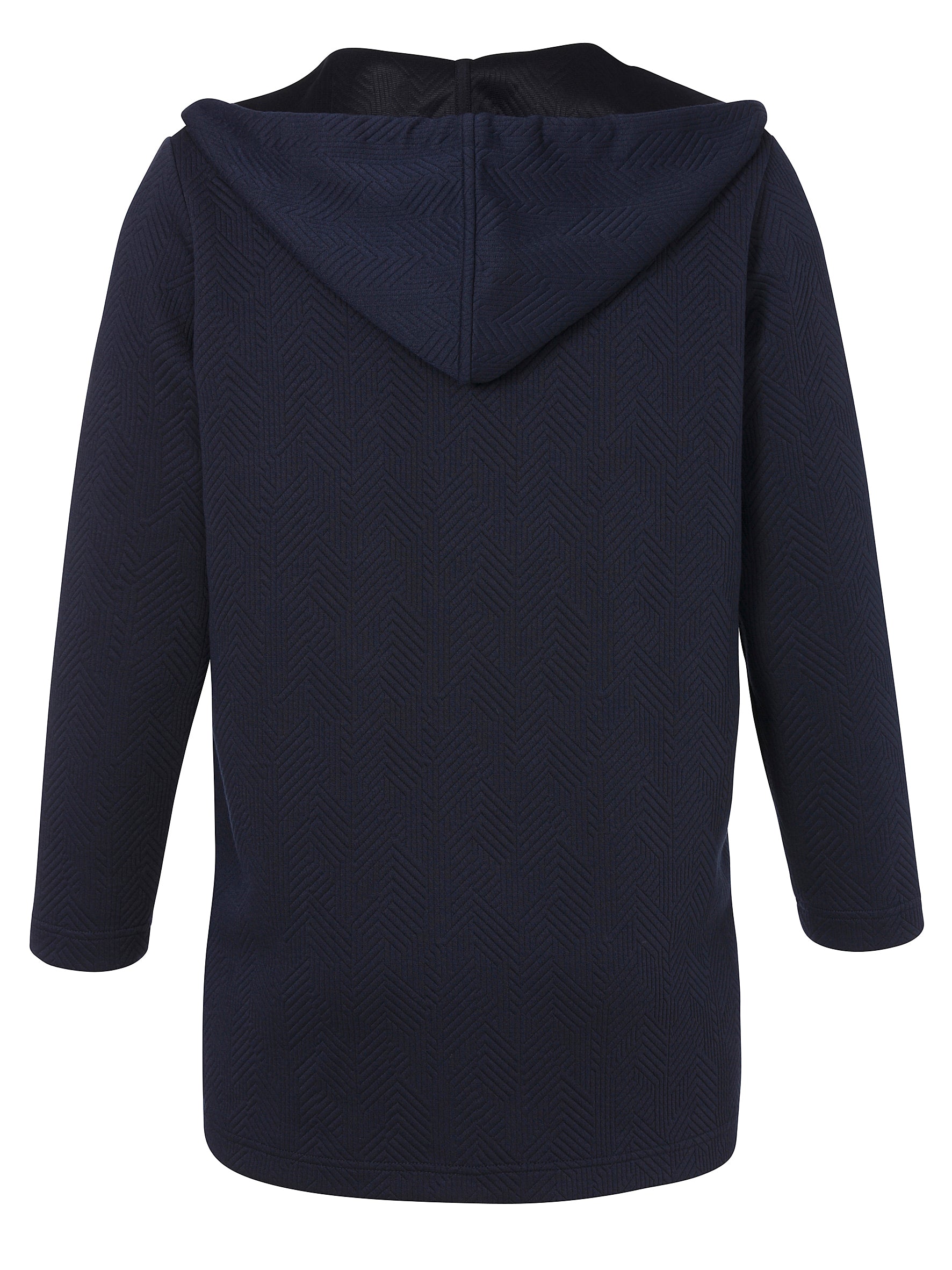 Via Appia Due Hooded Cardigan in Navy