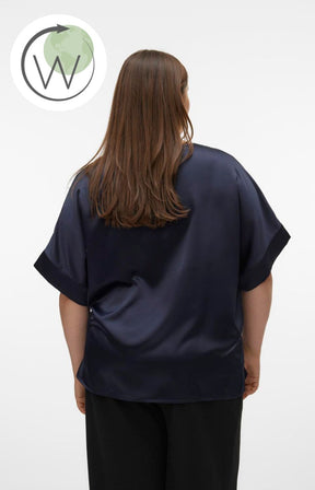 Vero Moda Curve Merle Navy Top