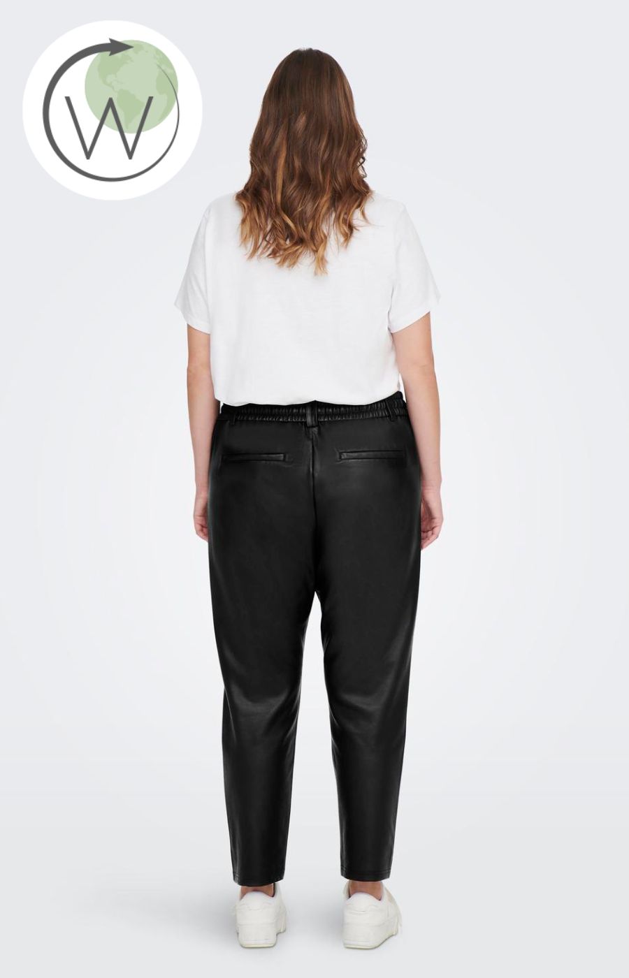 Only Carmakoma Leather Look Trousers