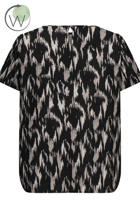 Only Carmakoma Vica Blouse in Abstract Print