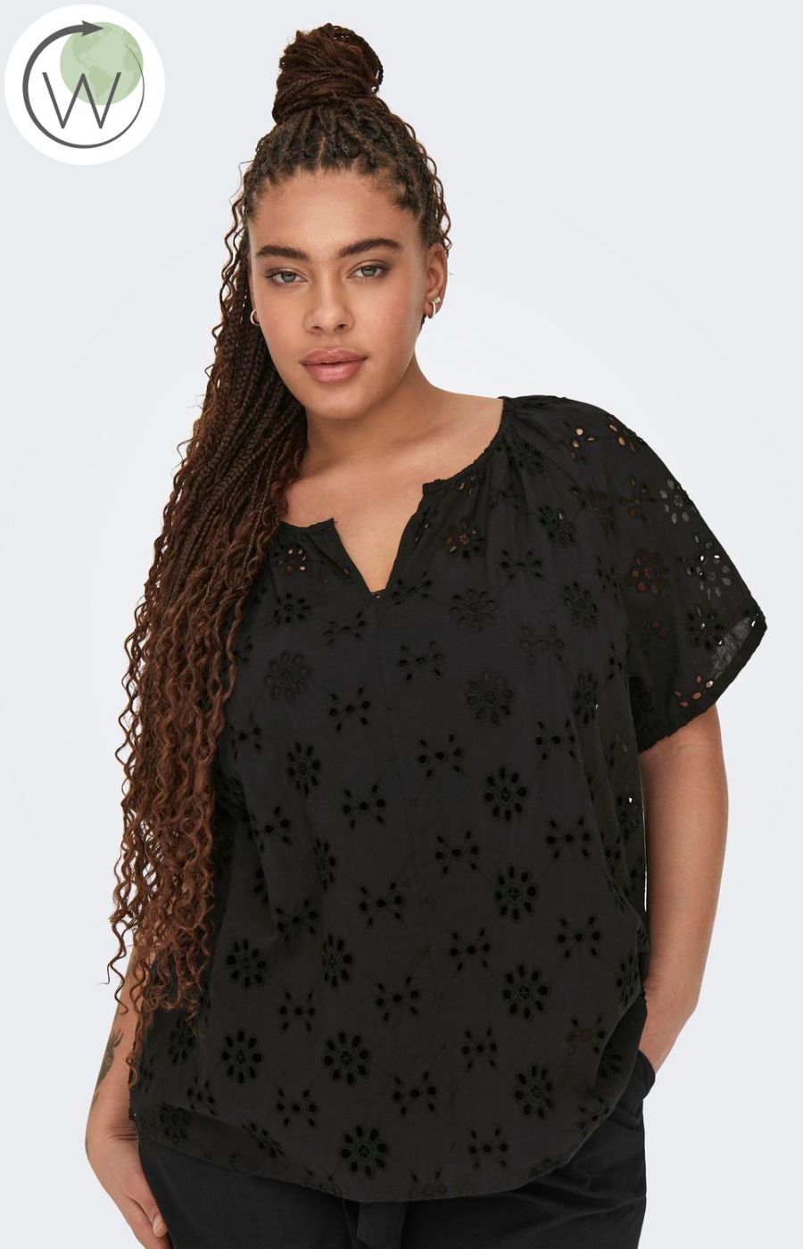Only Carmakoma Lix Embroidered Top
