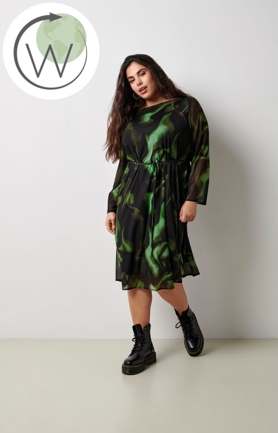 Only Carmakoma Forest Dress in Green