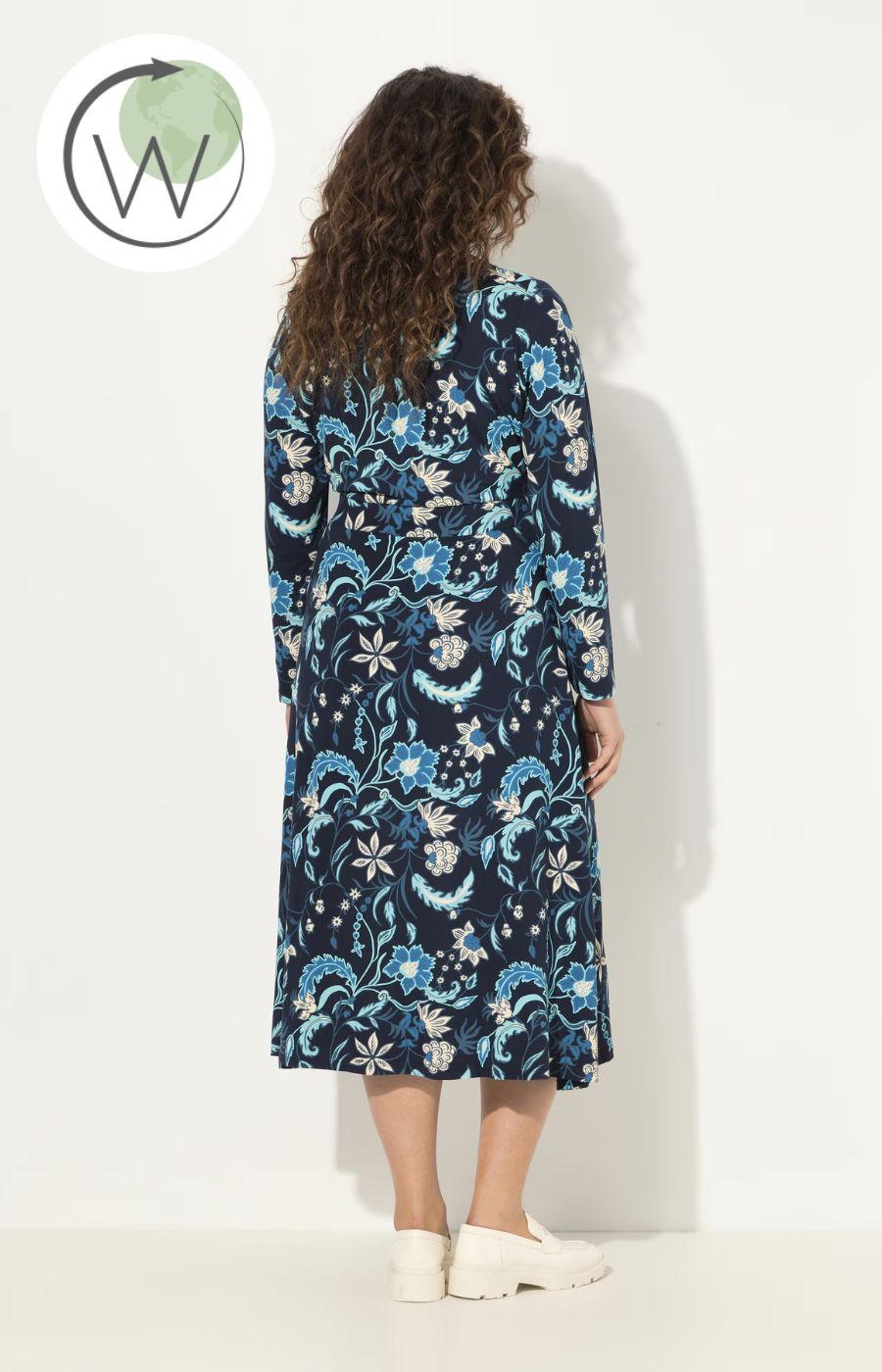 Ulla Popken Floral Faux Wrap Dress