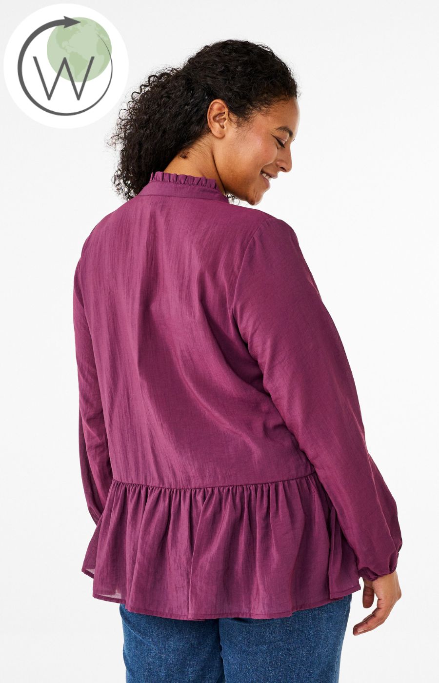 Zizzi Talua Blouse in Purple