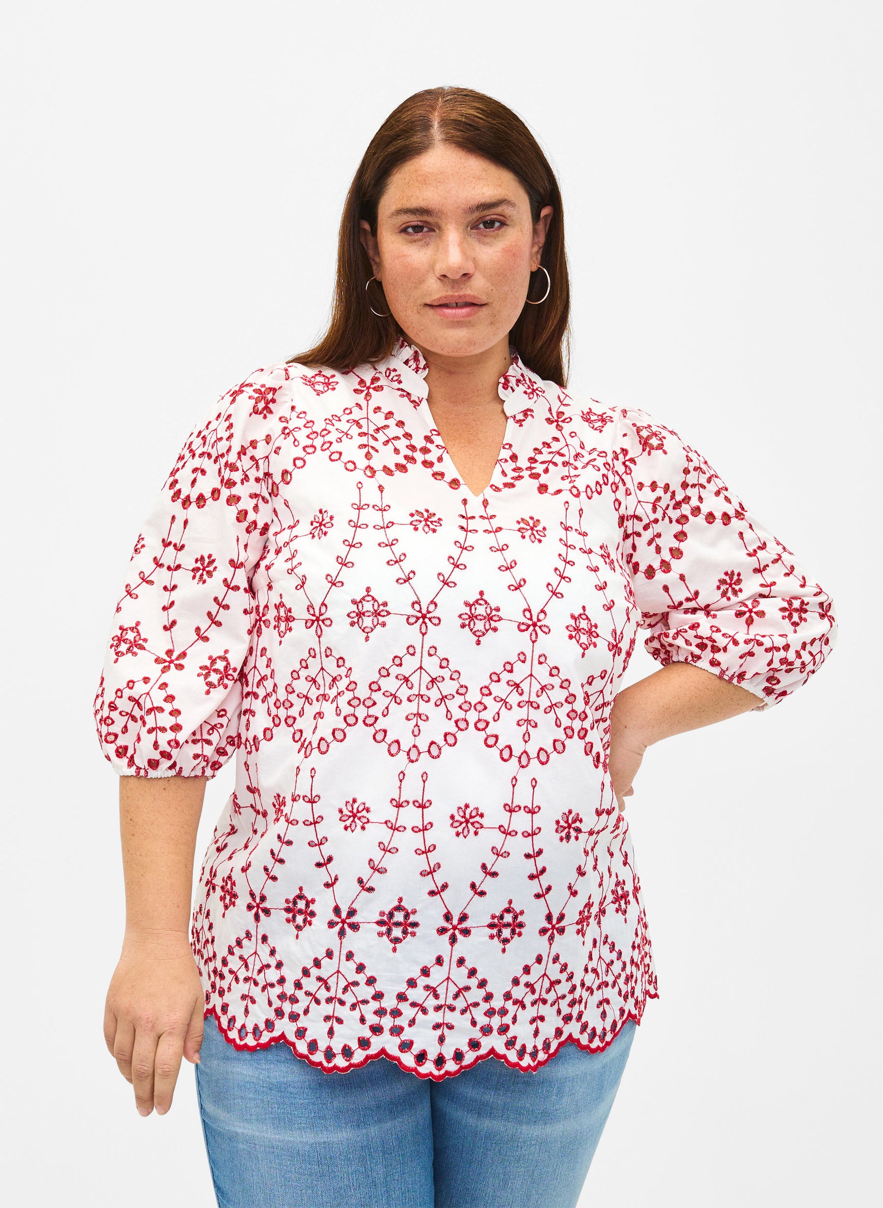 Zizzi Viola Embroidered Blouse