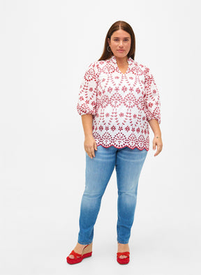 Zizzi Viola Embroidered Blouse