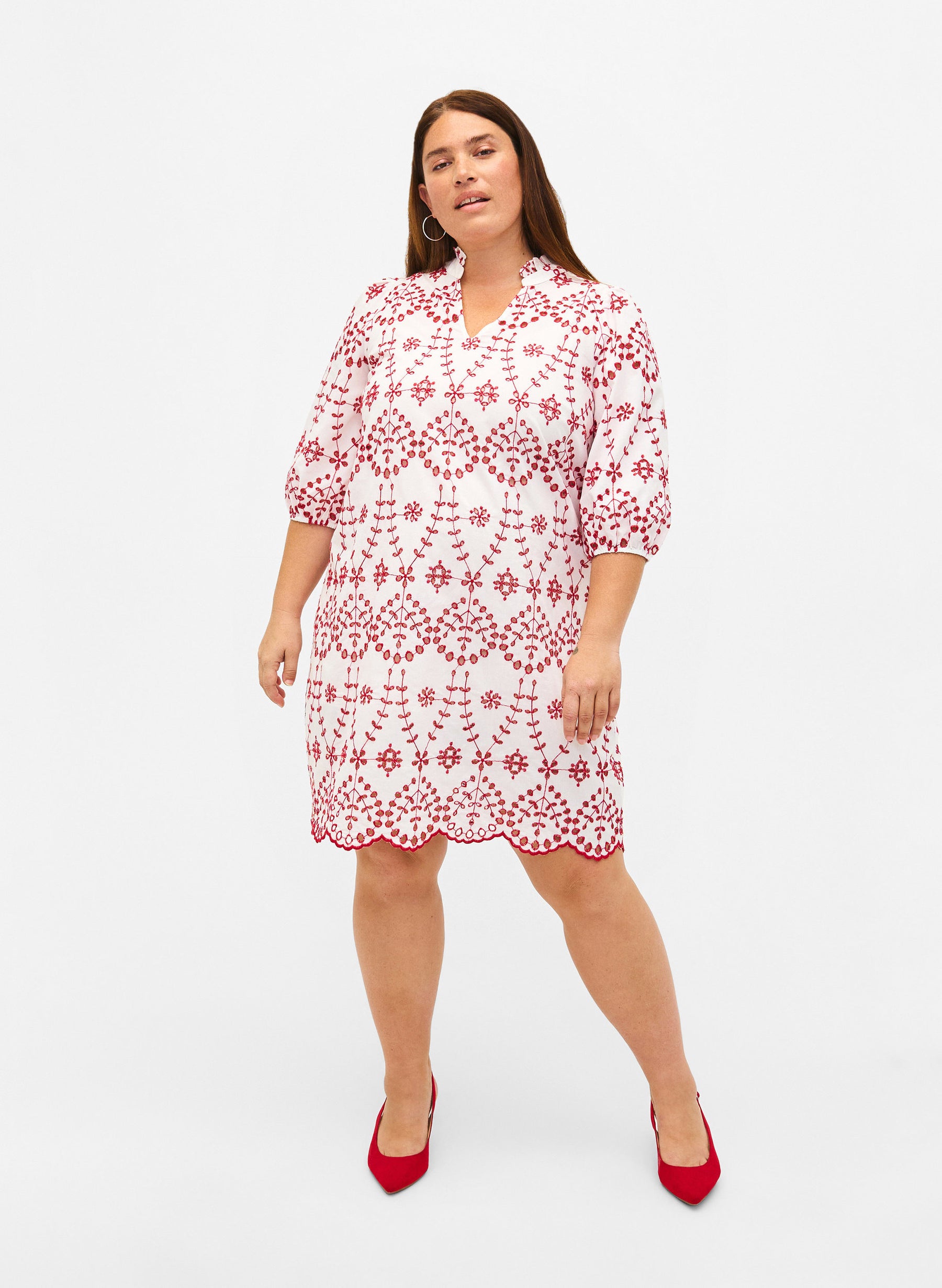 Zizzi Viola Embroidered Dress