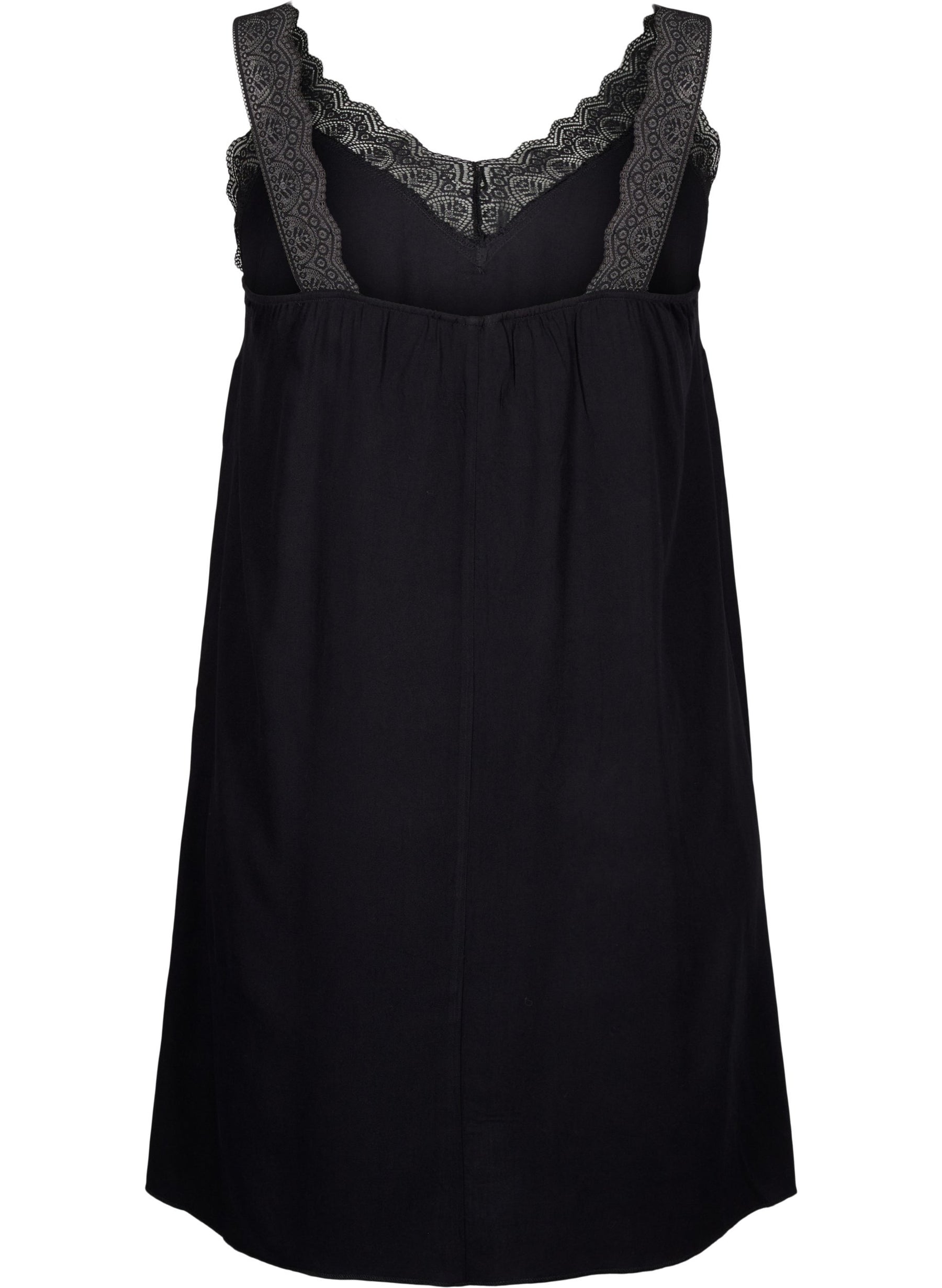 Zizzi Ali Lace Dress in Black