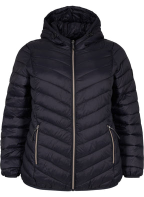 Zizzi Sally Lightweight Jacket in Black